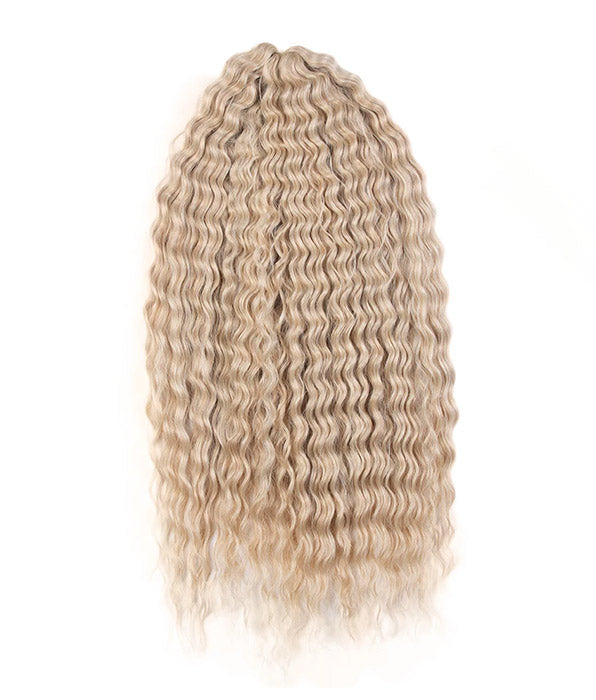 Noble 24Inch Water Wave Ombre Blonde Pink Twist Crochet Braid Hair Extension| 1 Pack