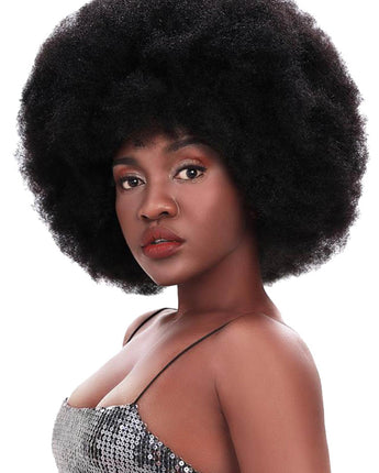 Afro Curl Wig | Human Hair Short Curly Wigs For Black Women I Frosted Colors NOBLE