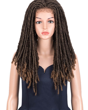 Noble 3×6 Lace 23 Inch DreadLock Wig Faux Locs Braids Synthetic Wig