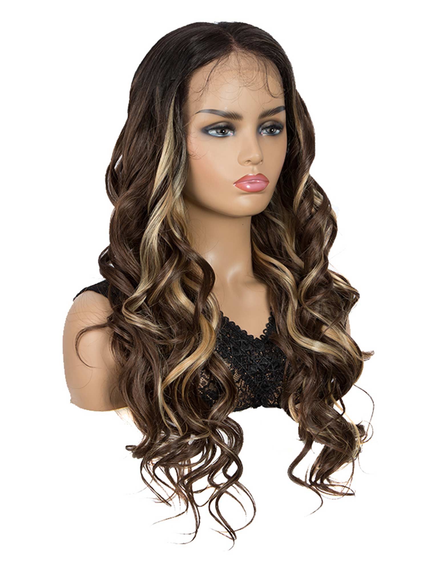 Noble 360 HD Lace Frontal Wigs 29 Inch Loose Wave Ombre Color Synthetic Wig