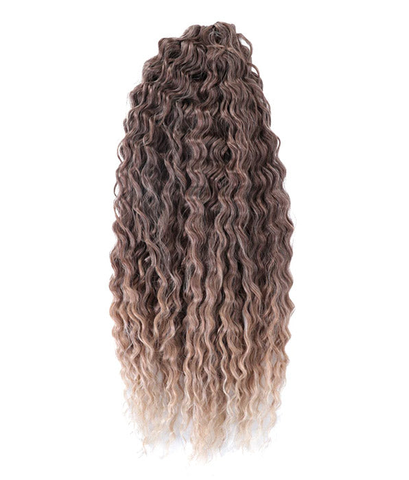 Noble 24Inch Water Wave Ombre Blonde Pink Twist Crochet Braid Hair Extension| 1 Pack