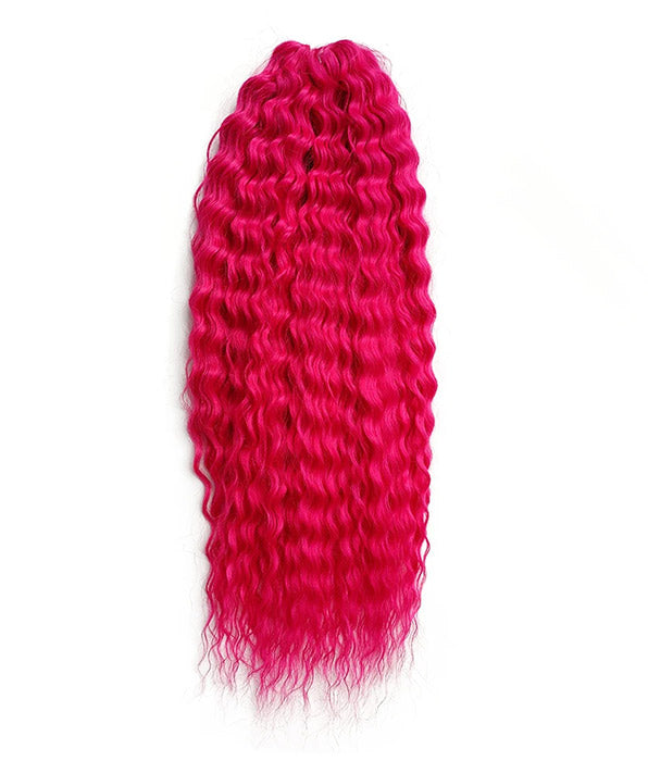 Noble 24Inch Water Wave Ombre Blonde Pink Twist Crochet Braid Hair Extension| 1 Pack