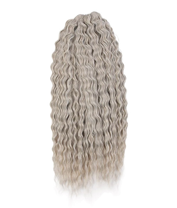 Noble 24Inch Water Wave Ombre Blonde Pink Twist Crochet Braid Hair Extension| 1 Pack