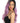 22 Inch Tousled Wave 5 Inch Lace Part Lavender Pink Highlight Purple Color | H Helen