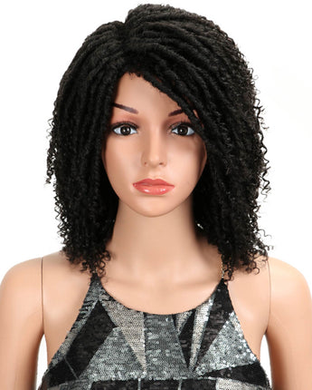 NOBLE Synthetic Afro Wigs For Black Women | 13 Inch Dreadlocks  Black Wig | Diana