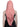 Noble 31 Inch long straight Cherry Blossom Pink Wig Synthetic Wig