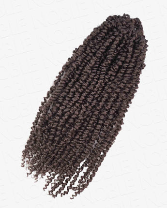 Noble Passion Twist Crochet Dark Brown Pre-Twisted Crochet Braid Pre Looped Curly Synthetic Hair