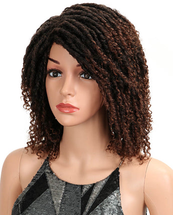 Noble 13 Inch Dreadlocks Ombre Color Wig Synthetic Hair Wig