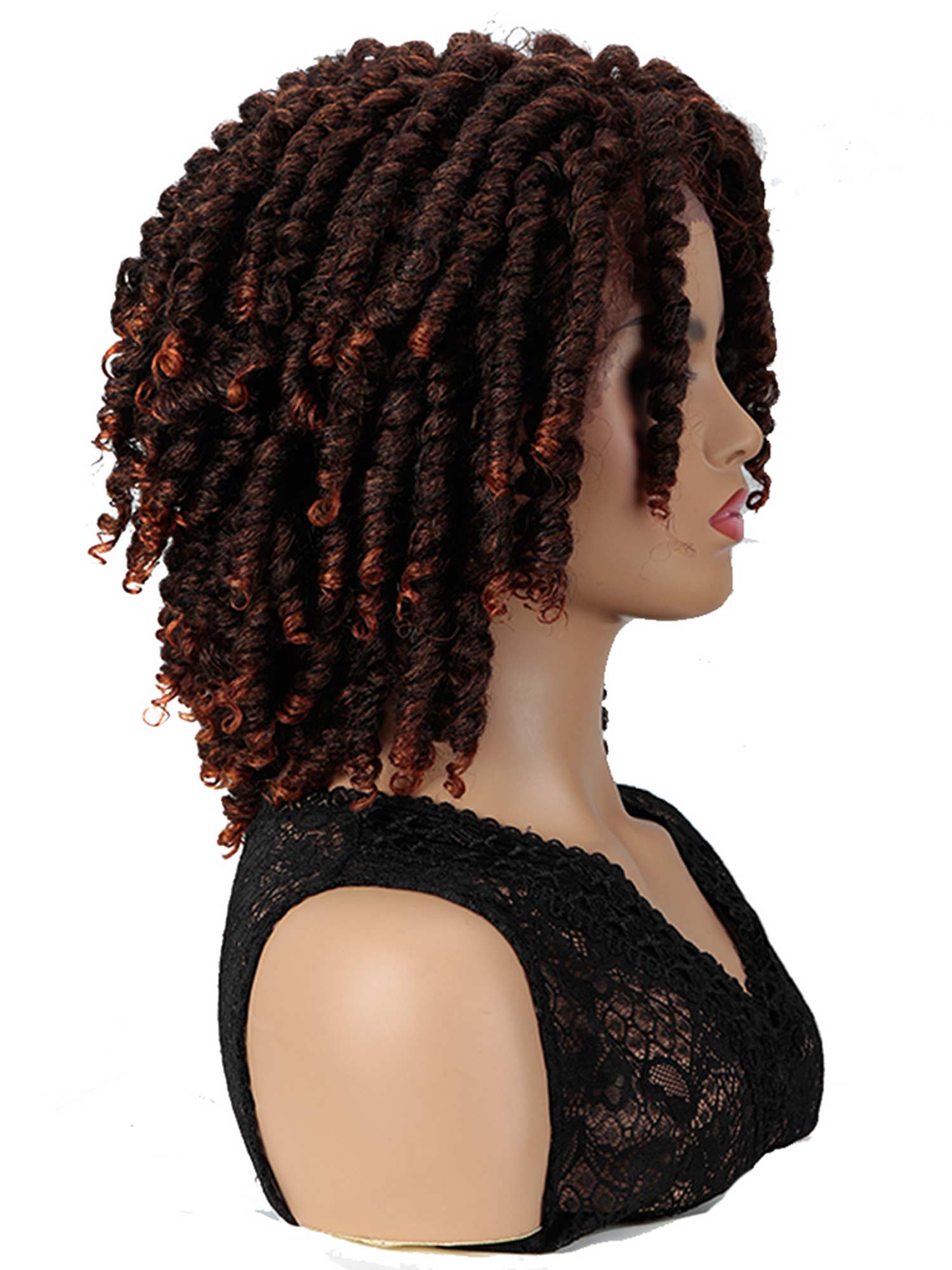 Noble Dreadlock Wig 12.5 inch Passion Twist Wig Ombre Color Synthetic Wig