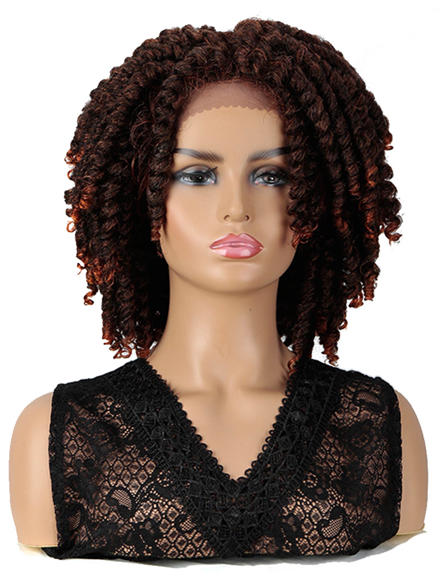 Noble Dreadlock Wig 12.5 inch Passion Twist Wig Ombre Color Synthetic Wig