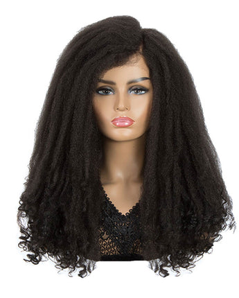 NOBLE MAKER Synthetic Lace Front Afro Dreadlock Wig | 21 inch Instant Weave 6 inch Side Lace Part Wig