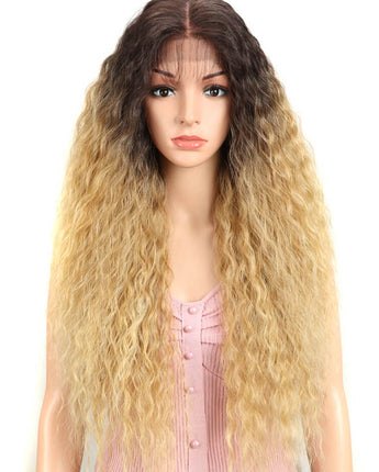 13*4 Lace Frontal 30 Inch Curly Wave Wig Ombre Blonde丨Beyonce