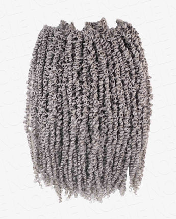 Noble Grey Color Pre Looped Pretwisted Hair Braided Curly Passion Twist Crochet Hair Synthetic Hair