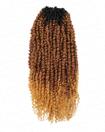 Noble Ombre Color Passion Twist Hair Curly Pre Looped Crochet Braids Synthetic Hair Extension