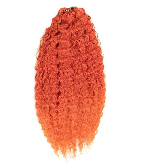 Noble 24Inch Water Wave Ombre Blonde Pink Twist Crochet Braid Hair Extension| 1 Pack