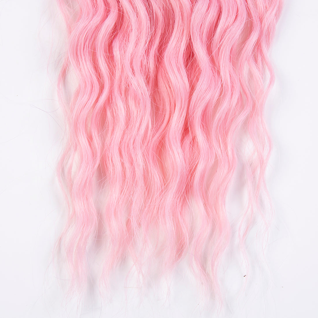 3 Pcs Synthetic Braid Hair Ombre Blonde Pink 22 Inch Deep Wave Braidin –  Noble Hair
